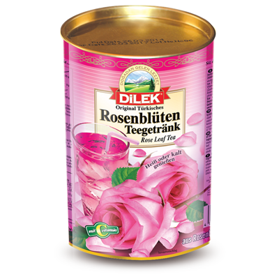 Rosenblüten Teegetränk Dose